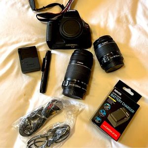 Canon EOS Rebel T3i Camera With Accessories